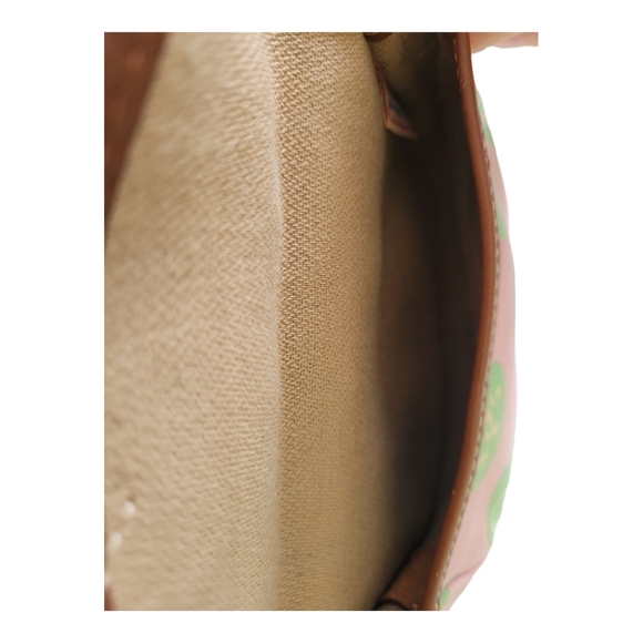 Dooney And Bourke Green Pink  Pouch Wristlet. - Picture 6 of 6